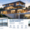 SIX TRACK SUSPENDED  SLIDING WINDOW