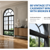 80 VINTAGE STYLE CASEMENT WINDOW WITH BROKEN BRIDGE