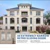 40 EXTREMELY NARROW RETRO SLIDING DOOR